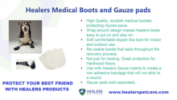 Healers Medical Dog Booties - One Pair - Extra Large