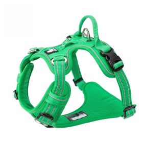 Chest Strap Pet Supplies Explosion-proof Vest Dog Hand Holding Rope (Option: Green-XS)