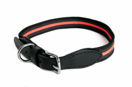 Alvalley Reflective Anti-Slip Dog Collar with Buckle (size: 18in x 3/4 in)