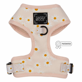 Adjustable Harness (Color: Dainty Daisy, size: medium)