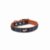 Highland Tartan Dog Collar (Red, Blue)