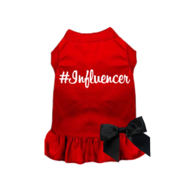 #Influencer Dress (Color: Red, size: 2X Large)