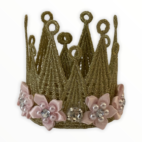 Floral and Lace Crown (size: small)