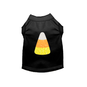 Glitter Candy Corn- Dog Shirt (size: small)