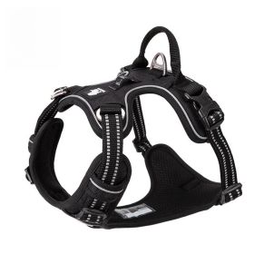 Chest Strap Pet Supplies Explosion-proof Vest Dog Hand Holding Rope (Option: Black-M)