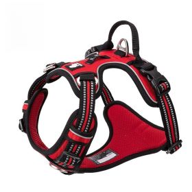 Chest Strap Pet Supplies Explosion-proof Vest Dog Hand Holding Rope (Option: Red-S)