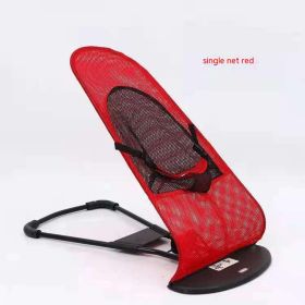 New Portable Dog Rocking Chair (Option: Single Mesh Red-Boxed)