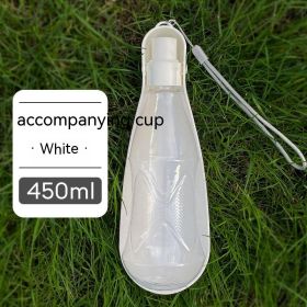 Pet Cups Outdoor Portable Folding (Option: White 450ml)