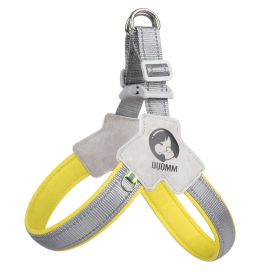 New Dog Breast Strap Saddle Pet Harness Breathable Reflective Dog Suspenders Pet Hand Holding Rope Wholesale (Option: Yellow-S)