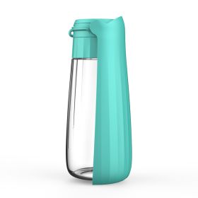 Pet Cups Outdoor Portable Folding (Option: Lake Blue 550ml)