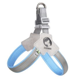 New Dog Breast Strap Saddle Pet Harness Breathable Reflective Dog Suspenders Pet Hand Holding Rope Wholesale (Option: Blue-S)