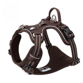 Chest Strap Pet Supplies Explosion-proof Vest Dog Hand Holding Rope (Option: Brown-XS)