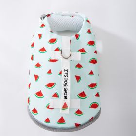 Special Traction Pet Fruit Printed Clothes (Option: Green Watermelon-XL)