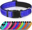 Reflective Dog Collar; Soft Neoprene Padded Breathable Nylon Pet Collar Adjustable for Medium Dogs