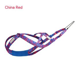 Dog Sled Chest Strap Hand Holding Rope (Option: Rose Red-M Code)