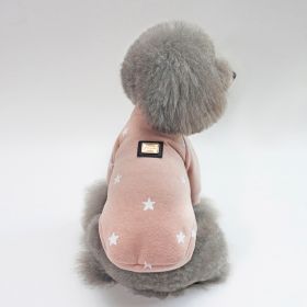 Pet Clothing Autumn Winter New Pullover (Option: Pink-S)