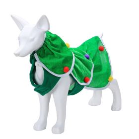 Dog Clothes Warm Creative Holiday Clothing (Option: Christmas Tree Clothing-L)