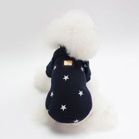 Pet Clothing Autumn Winter New Pullover (Option: Purplish Blue-XXL)